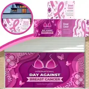 Breast Cancer Publicity Background Photography Breast Cancer Banner Ribbon