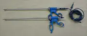 2pc Laparoscopic Bissinger Bipolar Maryland/Ruby Forceps 5mm with Cable Reusable