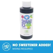 Hypothermias LIME Flavor Syrup Snow Cone machine Concentrate UNSWEETENED