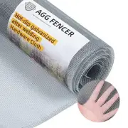 16in x 10ft Hardware Cloth 1/8inch 27Ga Hot Dipped Galvanized 16" x 10' Silver