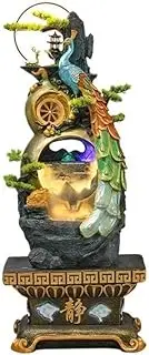 Fountain Indoor Water Fountain Feature Outdoor Garden Large Floor Standing Fountain Waterfall for Home Decor Office for Gardens