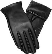 [TUONYIS] Black Gloves Women,Women Winter Warm Gloves,Extra Soft and Warmwindproof Gloves,Thermal Gloves Touch Screen Gloves for Outdoor Cycling Running Skiing Driving(Black)
