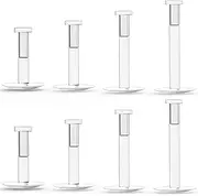 [Uqnwbdq] 16G Clear Plastic Earrings for Sports Clear Nose Studs Plastic Cartilage Earrings Helix Tragus Earring Medusa Monroe Piercing Retainer Clear Lip Rings Labret Retainers for Work Surgery