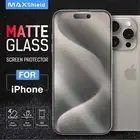 Matte Tempered Glass Screen Protector For iPhone 16 Pro Max 15 14 13 11 12 16E