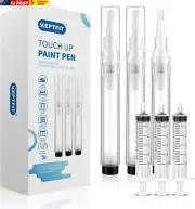 Fillable Touch up Paint Pen Brush, 3 Pcs Paint Pen for Wall Touch Up, Refillable