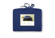 VERNA Blue Quilt Cover Set- King