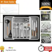 All-in-One Kitchen Drawer Organizer: Expandable, Stackable, Scratchproof Design