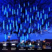 288/144 LED Solar Lights Meteor Shower Rain Tree String Light Xmas Party Outdoor