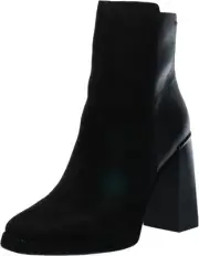 DKNY Women's Platform Metallic Heeled Bootie Fashion Boot 8.5, Black