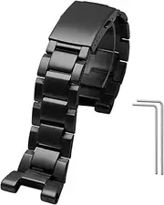 KTKBXUDMUL Silicone Rubber Watchband for Casio G-Shock GST Series GST-W300 210 400G S130 S310 S330 B100 Watch Band Sports Strap Bracelet(Black)