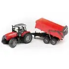 Bruder Toys 02045 Pro Series MASSEY FERGUSON 7480 Tractor & Tipping Trailer 1:16