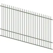 ProtectorAl 1201 - 2400 x 1500mm Pale Eucalypt Raked Up to 15º Picket Top Pool Fence Panel