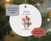 Baby Boys First Christmas Ornament Personalized First Christmas Ornament Baby