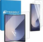 [T Tersely] [2+2 Pack] Screen Protector for Samsung Galaxy Z Fold 6 5G (2024), 2 Pack Front Tempered Glass Screen Protector + 2 Pack Hydrogel Inside TPU Screen Protector