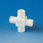 《BOHLENDER》十字型螺牙接管 PTFE GL-TUBE FITTING, 4-WAY, PTFE