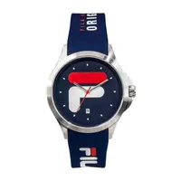 在飛比找PChome24h購物優惠-【FILA 斐樂】簡約經典LOGO時尚腕錶-帥氣藍/38-1