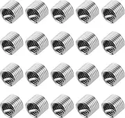 uxcell 20pcs Wire Thread Inserts 3/8-16 UNC 1.5D(9/16") 304 Stainless Steel Helical Type Coiled Thread Repair Kit Wire Screw Threaded Sleeve Sheath for Mechanical Equipment