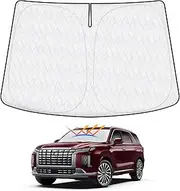 Cartist 5-Layer Windshield Sun Shade Custom Fit for Hyundai Palisade 2020-2024 2025 Accessories Foldable Car Front Window Sunshade Sun Visor Protector