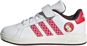 [adidas] Unisex Children's Disney Minnie Mouse Grand Court 2.0 Shoes Kids Shoes, Cloud White Pink Fusion Pure Ruby, 2.5 US