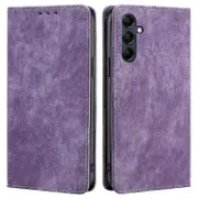 Textured Phone Cover for Samsung Galaxy M14 5G,Stand RFID Blocking Wallet ic Leather Flip Case