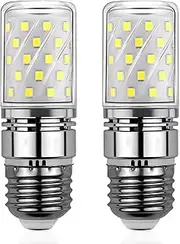 E27 Led Bulb, FFENDOUNIU Cool White Light 6500K, 12W Led Energy Saving Bulb 100W Equivalent, E27 Screw, 1000LM Large Edison Daylight Bulbs, 360° Beam Corn Bulbs, Non-Dimmable for Home (2 Pcs)