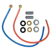 BK Resources WL-36MK Color Coded Flexible Water Line Connectors w/ Mounting Kit
