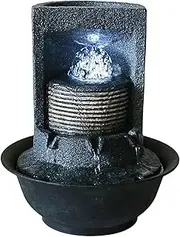 Tabletop Water Fountain Dining Table Flowing Water Lucky Simple Decoration Decoration Office Living Room Fountain Feng Shui Ball TV Cabinet Desktop Fountain Office Relaxation Meditation Fountain