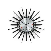 Newgate Stingray Wall Clock Black - Silver Dial