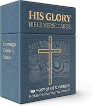HIS GLORY - Bible Verse Cards - 100 Prayer Cards of 100 Most Popular Bible Verses - Scripture Cards - A Prefect Christian Gifts for Women