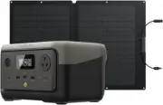 EF ECOFLOW Portable Power Station RIVER 2 With 60Watt Solar Panel,