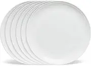 salt&pepper Edge Dinner Plates - Set of 6 - White - Dinner Plates