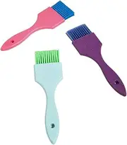 Vaguelly 3Pcs Professional Hair Dye Applicator Brush Soft Bristle Coloring Tools for Salon Home Use for Men Women Easy Application with Flexible Design Durable Brushes