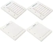 TEHAUX 4 Pack Mini Planner Refill Papers Loose Leaf Papers for Home School Punched Filler Sheets