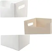 PLAFOPE Lightweight Pp Plastic File Storage Box Set Desktop Storage Great for Office Study Lab
