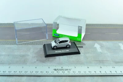 Welly Mercedes Benz A 200 Silver Car Diecast Metal 1:87 HO Scale