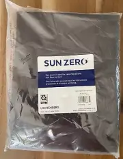 SUN ZERO CYRUS THERMAL TOTAL BLACKOUT BACK TAB CURTAIN PANEL,40" X 84" CHOCOLATE