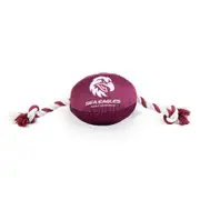 Manly Warringah Sea Eagles NRL Team Logo Design Dog Ball Rope Toy