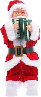 JOINPAYA Mini Santa Clause Ornament Battery Operated Christmas Decoration for Tabletop Desk Shelf Christmas Present Festive Decor to Enhance Holiday Atmosphere