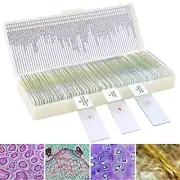 60 Microscope Slides with Specimens for Kids, Prepared Microscope Slides 60pcs