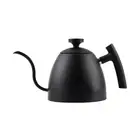 Coffee Brewing Pot with Slender Neck and Integrated Thermometer Feature