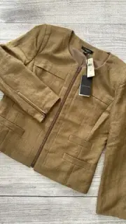 ann taylor refine utility cropped jacket Women’s Size 12 $198 NWT