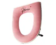 Comfortable toilet seat cover, cushion the toilet seat cushion | -Pink Letters