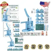 4th Gen Portable Button Press Machine with Cutting Mat & 300 Button Supplies