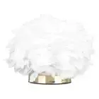 Feather Table Lamp USB Type C 5V Touch Control Stepless Dimming LED Table L ND