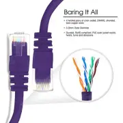 (4-Pack) CAT5e Belkin V7 RJ45 Patch Computer Laptop Network Cable - 2.1m ~ 7ft