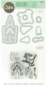 Christmas Church Peace on Earth Sizzix Religious Clear Stamp & Framelits Die Set