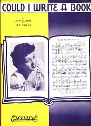 DOLLY DAWN COULD I WRITE A BOOK SHEET MUSIC PIANO/VOCAL/CHORDS 1937 DAVID NEW