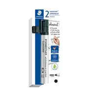 Staedtler Lumocolor Whiteboard Marker Bullet Black 2 Pack