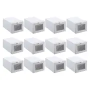 12PK Boxsweden Kloset Linen Foldable Wardrobe Organising Shoe Box 38x25x20cm