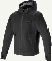 Alpinestars Moflow Air Tech Hoodie, textile jacket , color: Black/Black , size: XXL
